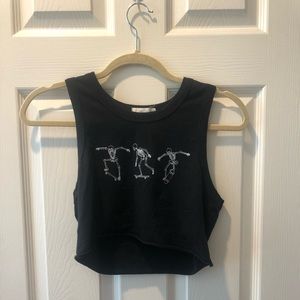 Black Crop tank from Tillys